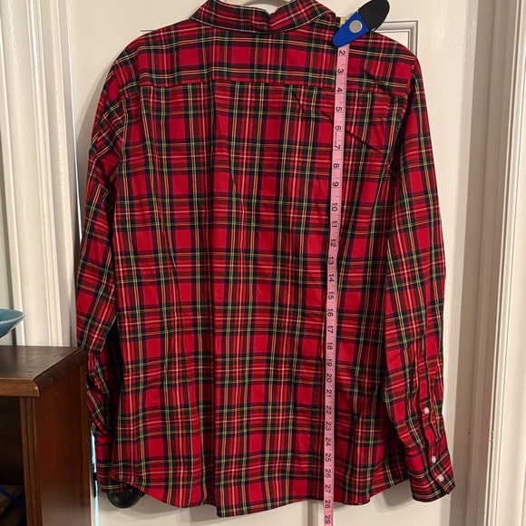 Lands' End Woman's Red Plaid Shirt - size 18 - Picture 7 of 8
